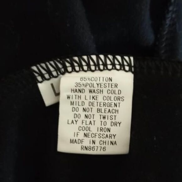 NWT Large Due Per Due Black Cardigan Women C4187 - Picture 6 of 8